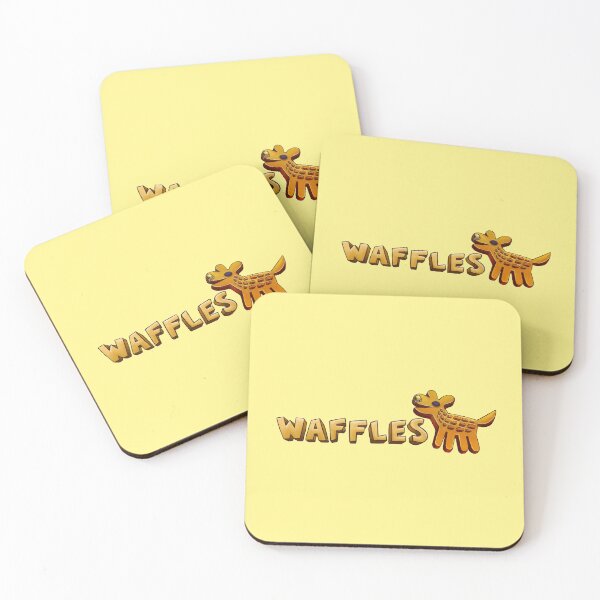 Item preview, Waffles as a... WAFFLE with text! designed and sold by StickerMonster & The_Jadles.
