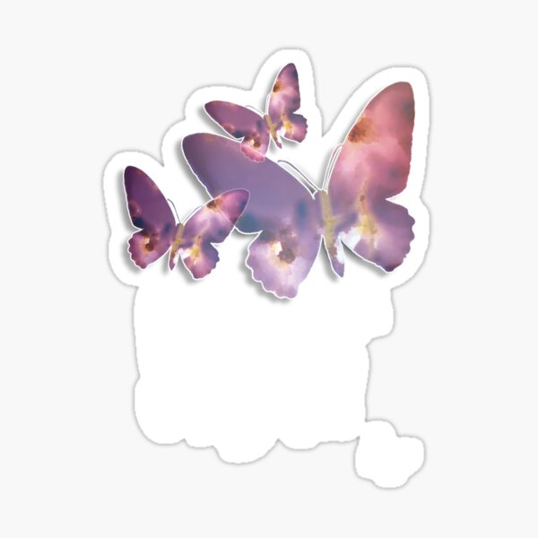 Purple Butterflies Sticker