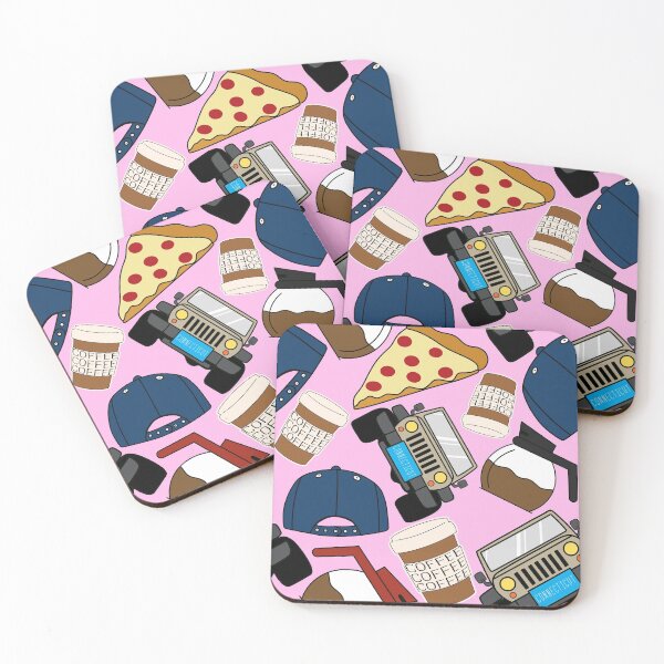 Item preview, Luke’s Coffee Cap Pizza Lorelai Car Diner Pink Pack designed and sold by Sunny Collections.