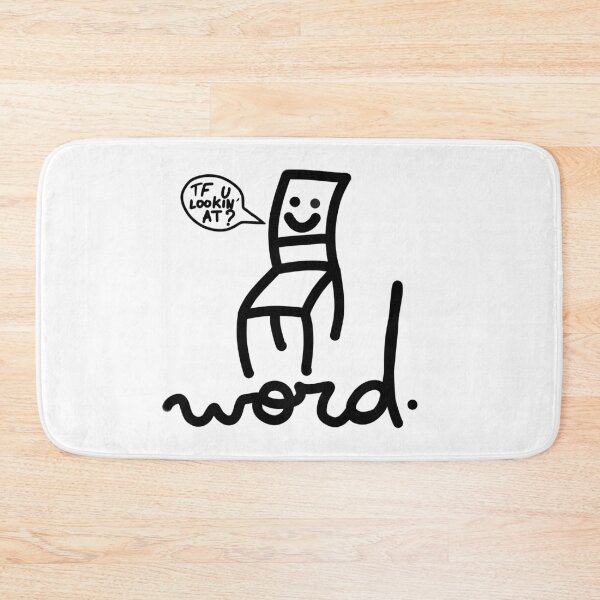 Item preview, Word, the angry chair designed and sold by AntoJ.