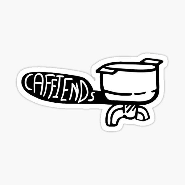 Caffiends Portafilter Sticker