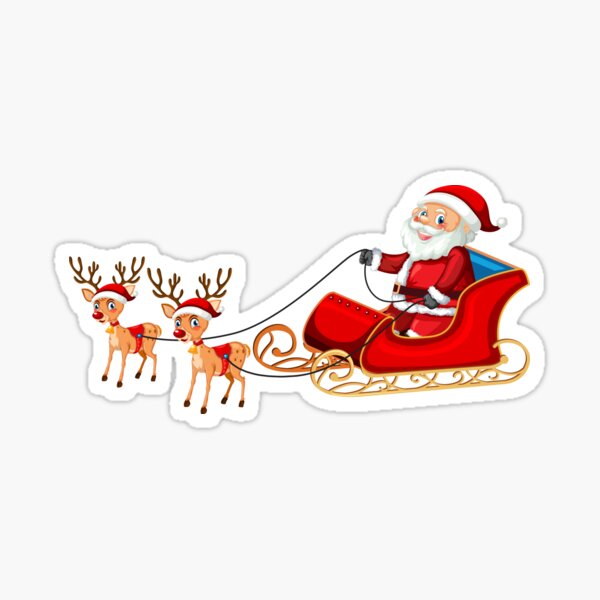 Santa Christmas Stickers Sticker