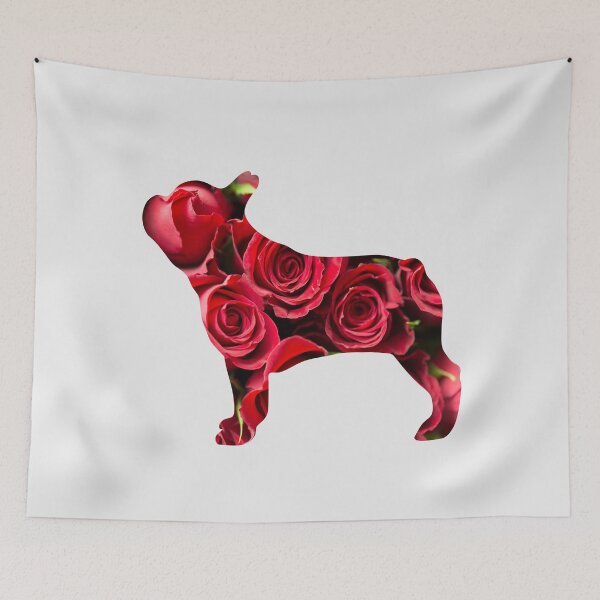 Item preview, French Bulldog Roses, Frenchie Mom, Frenchie Flowers designed and sold by FunShirtDesigns.