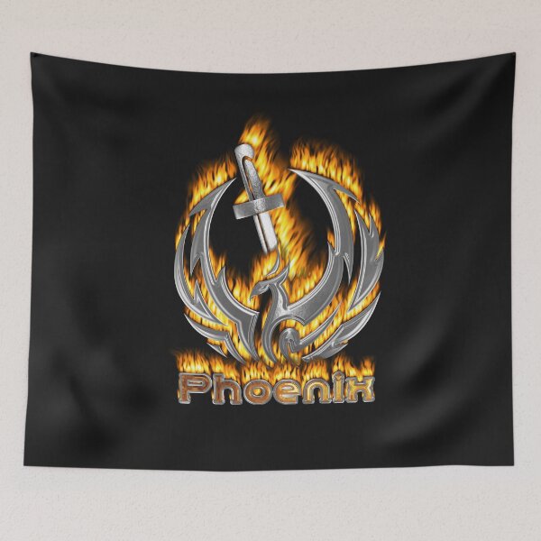 Item preview, Flaming Phoenix with Sword of Fire designed and sold by SoldierAlways.
