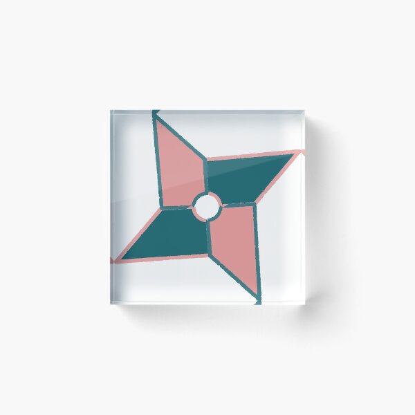 Item preview, Ninja Star (Pink&Green) designed and sold by Maho-Ichikawa.