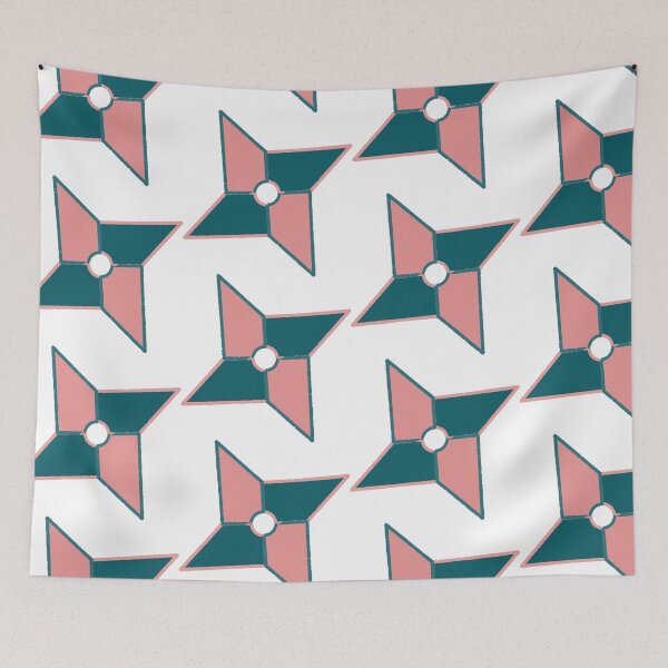 Item preview, Ninja Star (Pink&Green) designed and sold by Maho-Ichikawa.