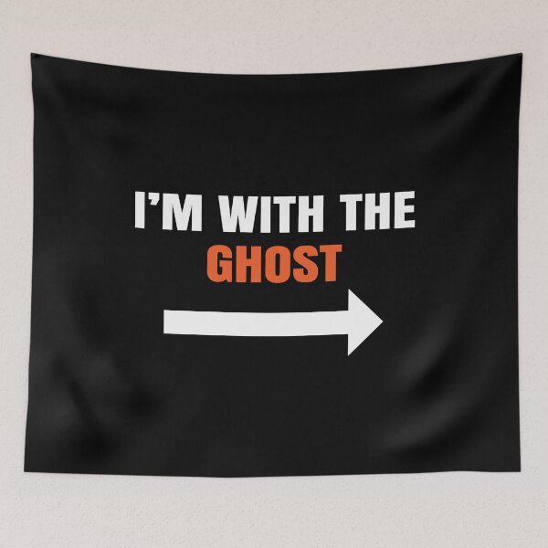 Item preview, I'm with the ghost, halloween , halloween 2020, Funny Halloween Couple Costume Gift  designed and sold by T-DESIGNEDZ.