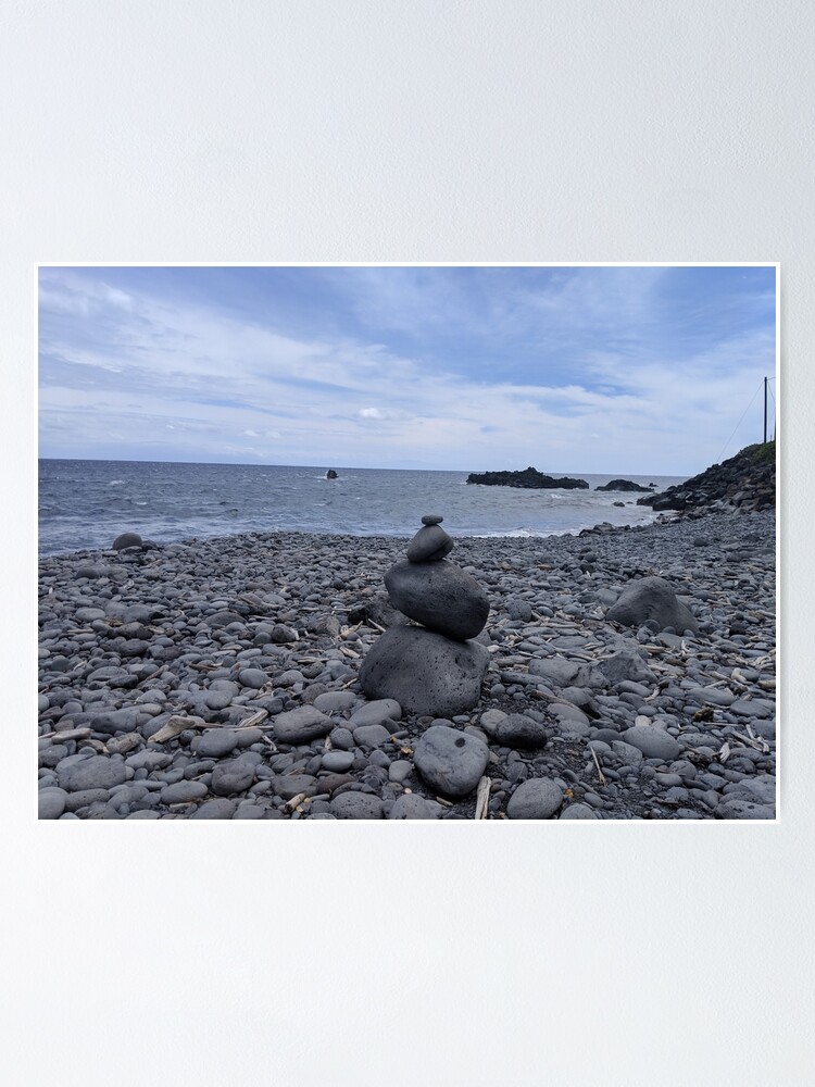 "Rock Stacking in Hawaii" Poster for Sale by MalloryO Redbubble