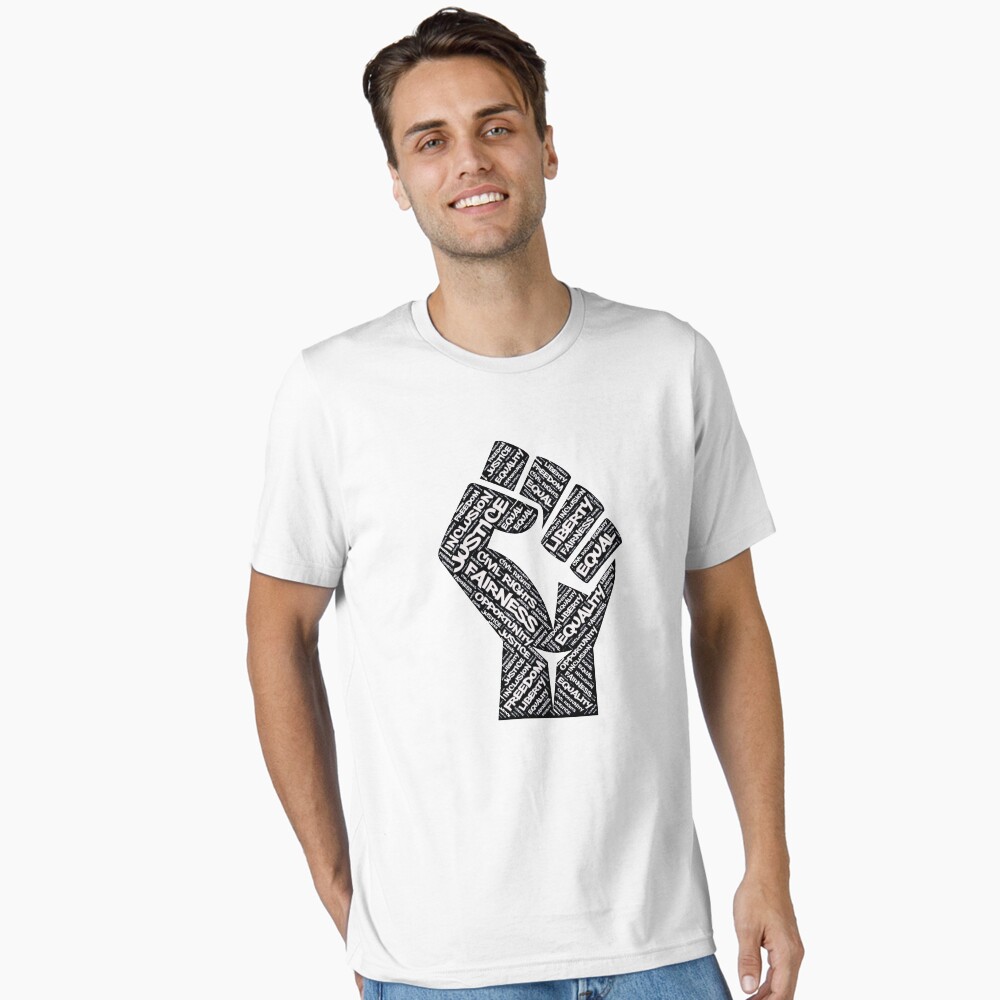 African American Civil Rights Black Power Fist Justice Design Poster