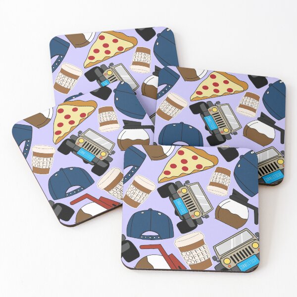 Item preview, Luke’s Coffee Cap Pizza Lorelai Car Diner Purple Pack designed and sold by Sunny Collections.