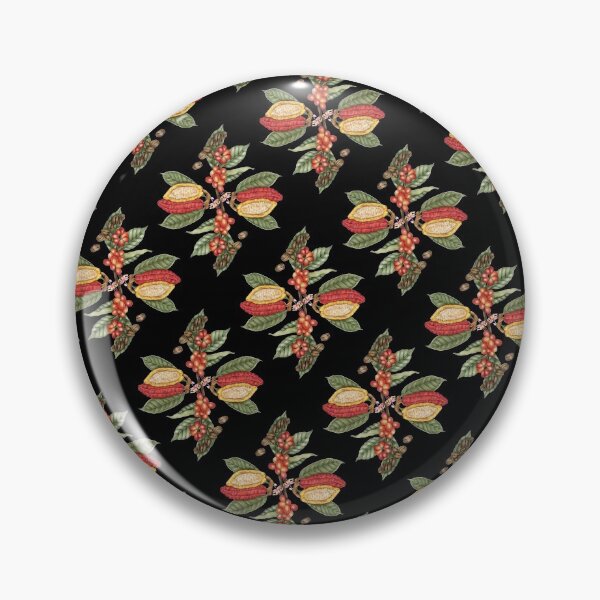 Item preview, Botanical Coffee + Chocolate Chintz Pattern designed and sold by TheEditrix.