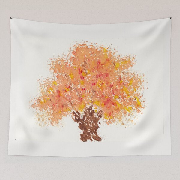 Item preview, Autumn Tree, Pointillism Style designed and sold by The Elderberry Blossom.