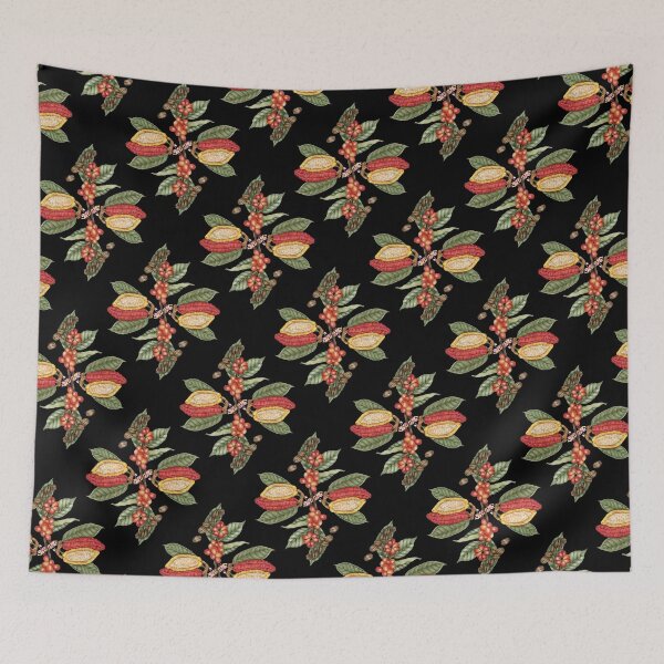 Item preview, Botanical Coffee + Chocolate Chintz Pattern designed and sold by TheEditrix.