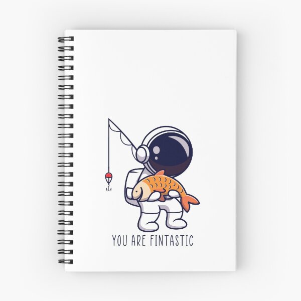 Item preview, You are Fintastic - Astronaut Fisherman holding a Fish designed and sold by Kaos Urbanwear.