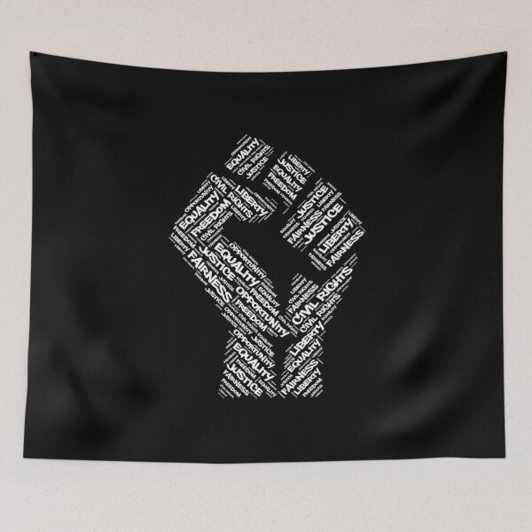 Item preview, Civil Rights Black Power Fist Justice Design designed and sold by tshirtexpressiv.