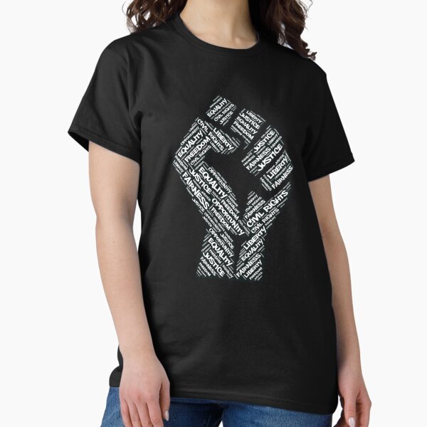 Item preview, Civil Rights Black Power Fist Justice Design designed and sold by tshirtexpressiv.