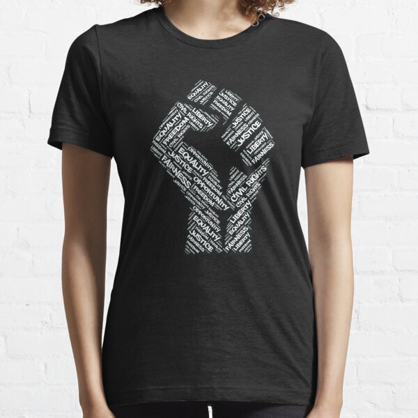 Bürgerrechte Black Power Faust Gerechtigkeit Design Essential T-Shirt