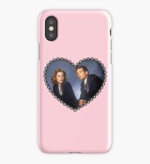 mulder and scully heart iPhone Case/Skin