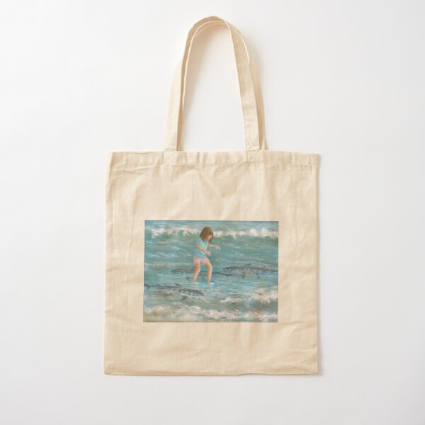 Dancing with Sharks Cotton Tote Bag