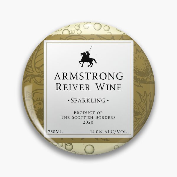 Item preview, ARMSTRONG Sparkling Wine Label | Border Reivers designed and sold by yourscotborders.