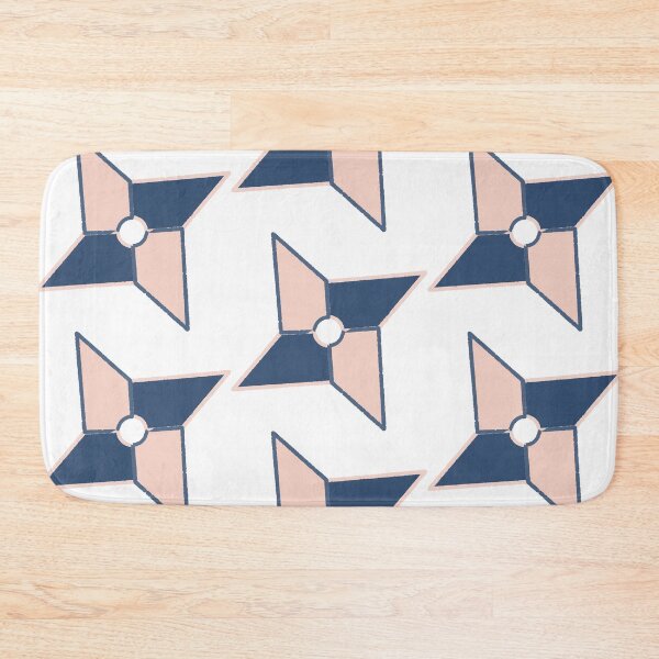 Item preview, Ninja Star (Pink＆Navy) designed and sold by Maho-Ichikawa.