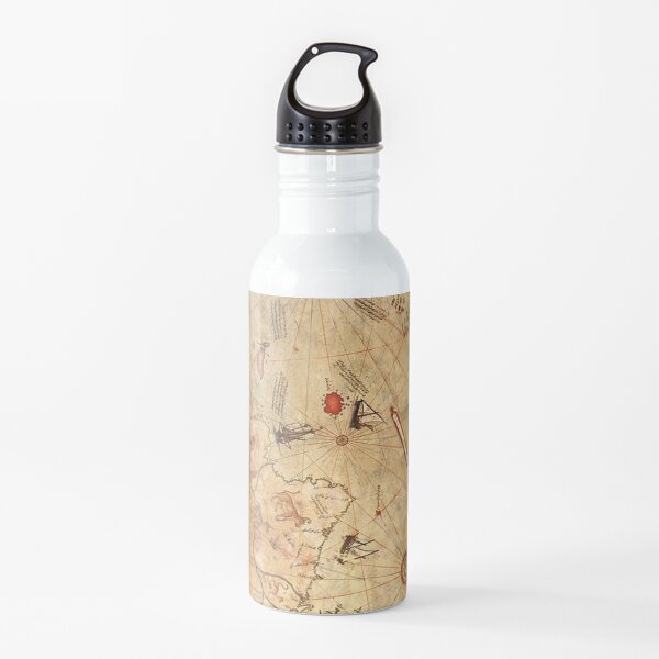 Piri Reis 1513 Map Water Bottle