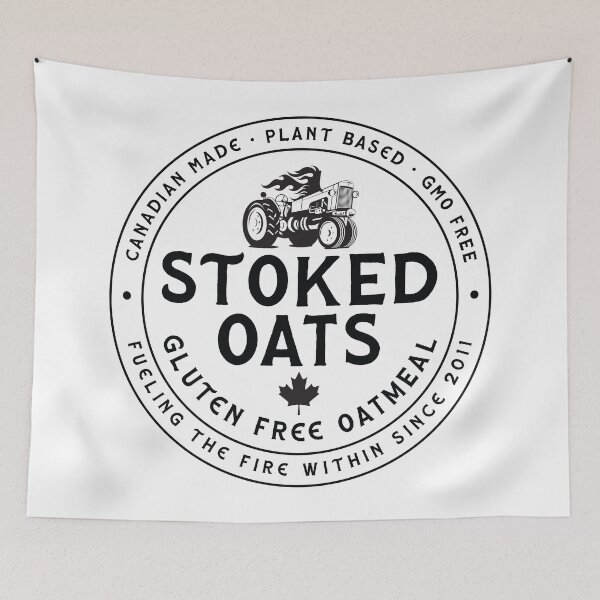 Item preview, Stoked Oats Badge designed and sold by GraspOriginal.