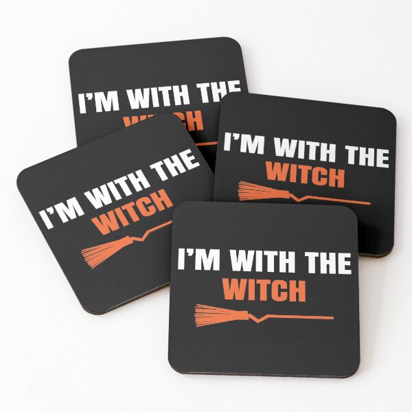 Item preview, I'm with the witch, halloween , halloween 2020, Funny Halloween Couple Costume Gift  designed and sold by T-DESIGNEDZ.