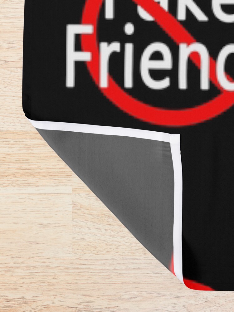 Alternate view of No More Fake Friends Shower Curtain