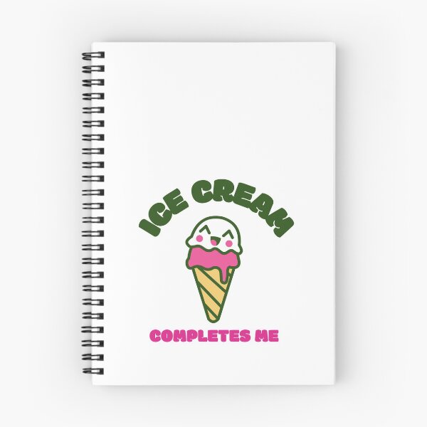 Item preview, Ice Cream Completes Me - Kawaii Funny Gelato designed and sold by Kaos Urbanwear.