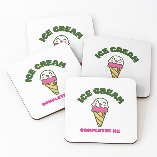 Item preview, Ice Cream Completes Me - Kawaii Funny Gelato designed and sold by Kaos Urbanwear.