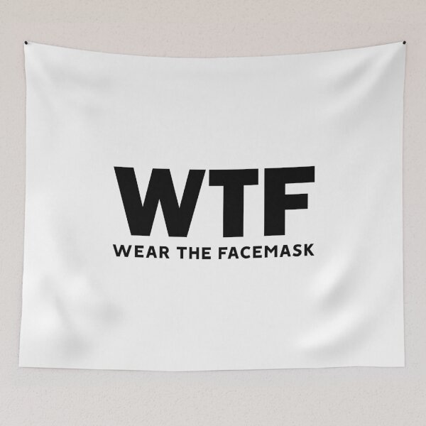 Item preview, Wtf Wear The Facemask - Funny Facemask Saying designed and sold by T-shirt For You.
