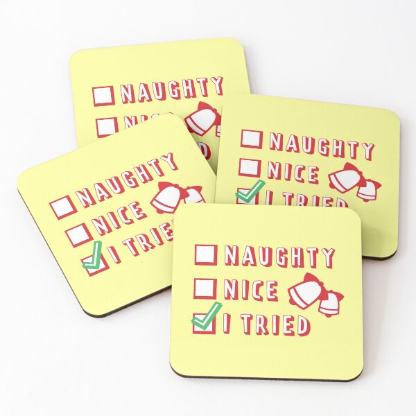 Item preview, Merry Christmas Funny Checklist Red and Yellow designed and sold by Happiness Creators.