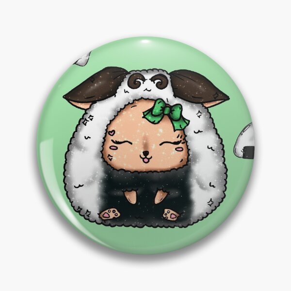 Item preview, Kawaii Onigiri Rice Balls Sheep Green Tea background Baby Japan designed and sold by Jolly-Yosei.