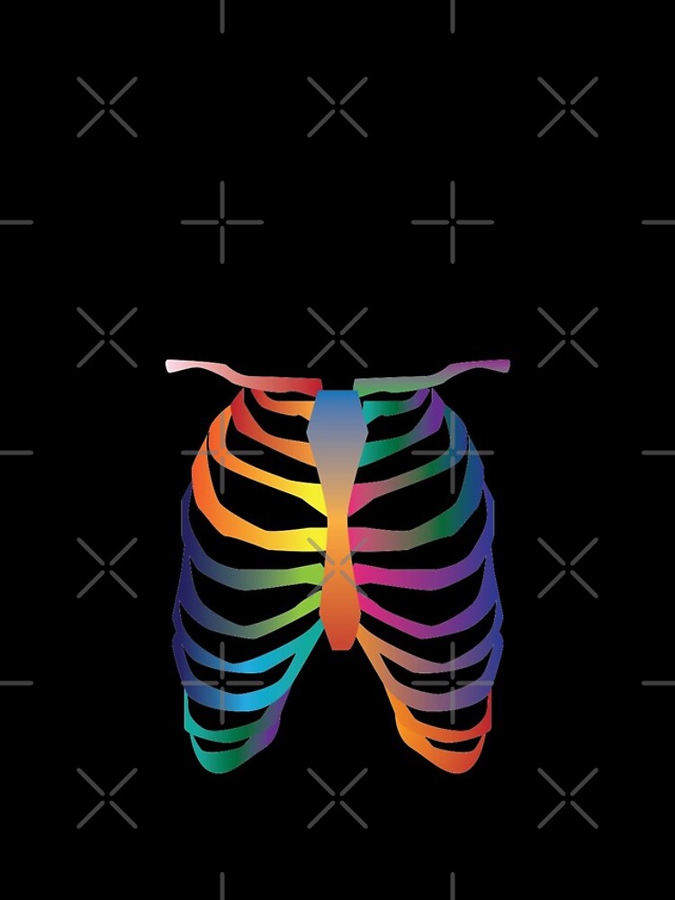 Thumbnail 4 of 4, iPhone Case, Rainbow Ribs designed and sold by Sasifrasically.