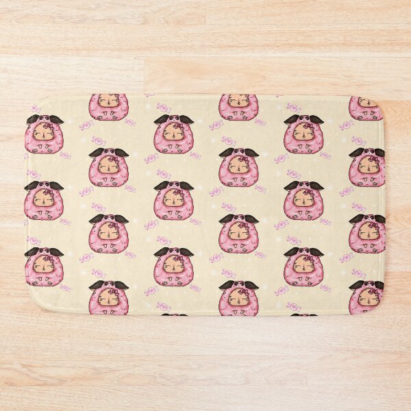 Item preview, Kawaii Pink Sheep Cream background Baby Cotton Candy designed and sold by Jolly-Yosei.
