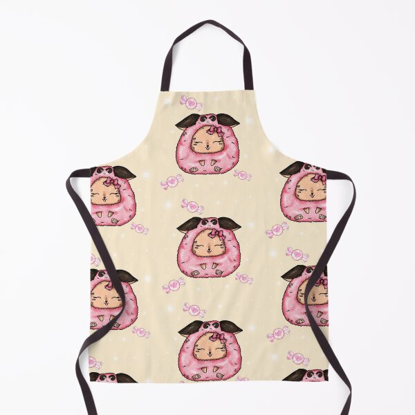 Item preview, Kawaii Pink Sheep Cream background Baby Cotton Candy designed and sold by Jolly-Yosei.