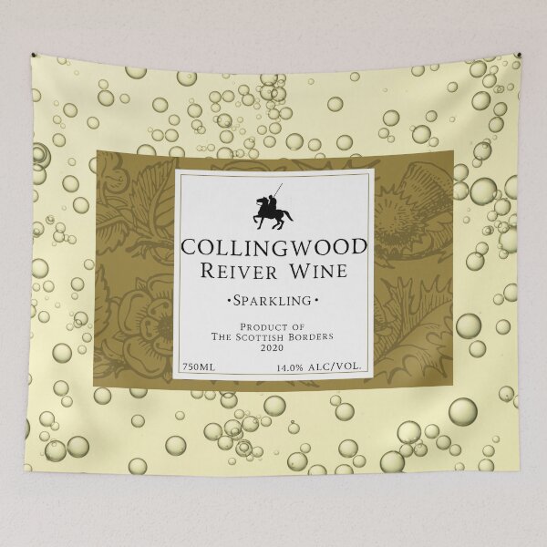 Item preview, COLLINGWOOD Sparkling Wine Label | Border Reivers designed and sold by yourscotborders.