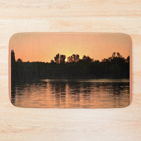 Item preview, fiery sunset lake designed and sold by dianastancu.
