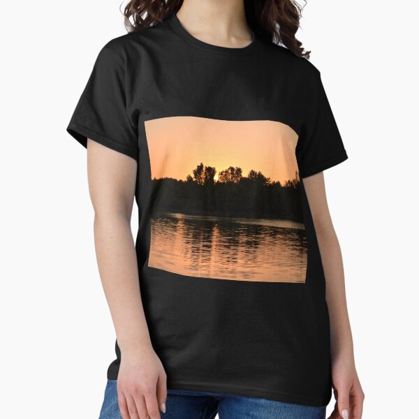Item preview, fiery sunset lake designed and sold by dianastancu.