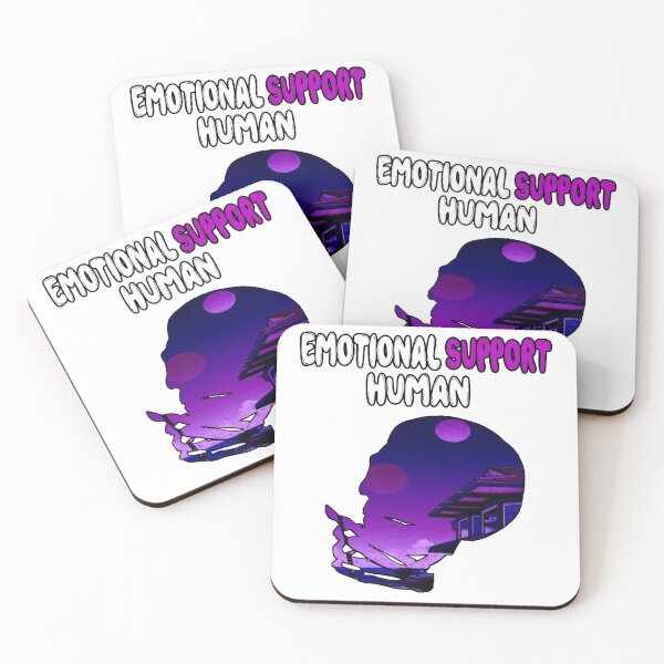 Item preview, Apoyo emocional humano - estética japonesa Vaporwave designed and sold by RareAesthetic.