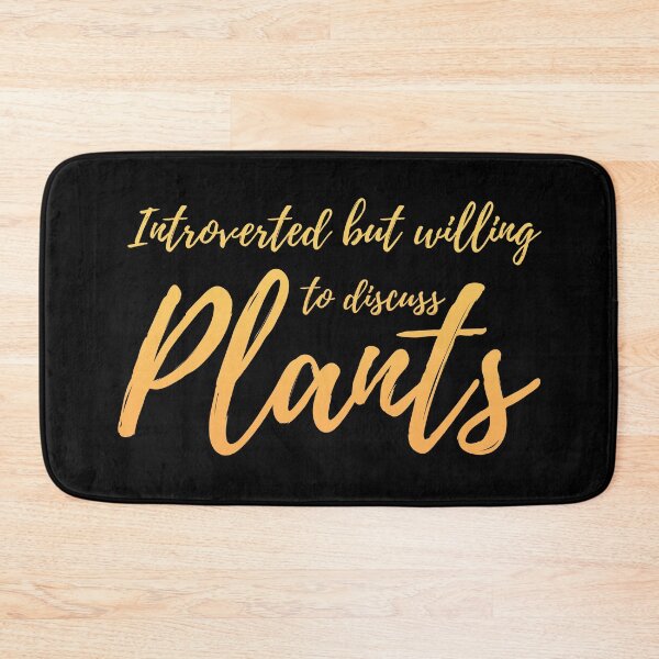 Item preview, Introverted but willing to discuss plants typography - orange text designed and sold by marta-maria.