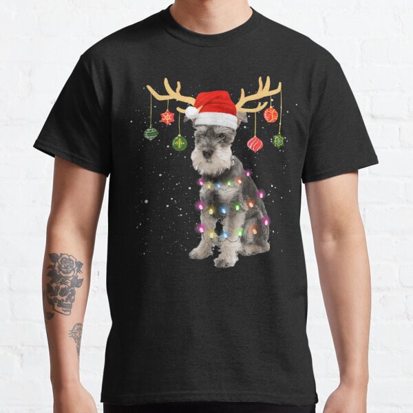 schnauzer christmas shirt