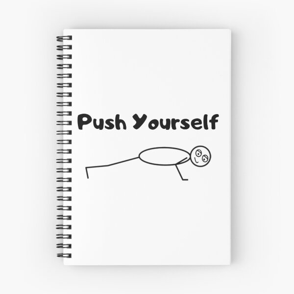 Item preview, Push Yourself Motivational Sly the Stick Guy designed and sold by jrichard99.