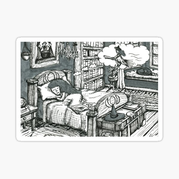 Dreamy Witch Sticker