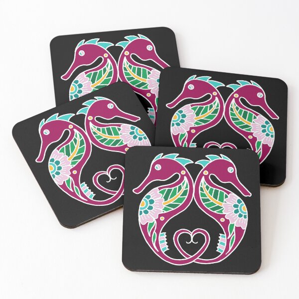 Item preview, Seahorses | Cute Seahorses | Floral Seahorses  designed and sold by Hilary Leslie.