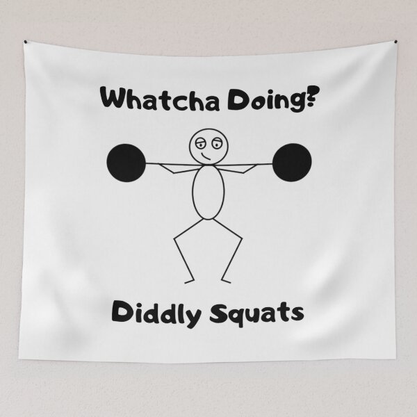 Item preview, Didly Squat Fitness Sly the Stick Guy designed and sold by jrichard99.