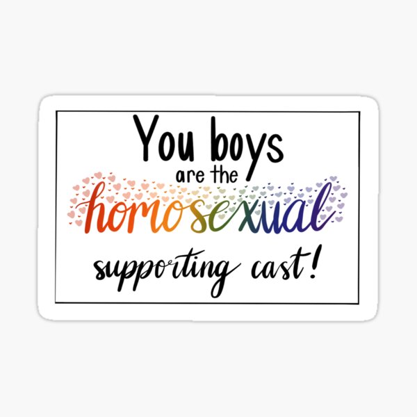 Item preview, OHSHC - Homosexual Supporting Cast designed and sold by Sara Powers.