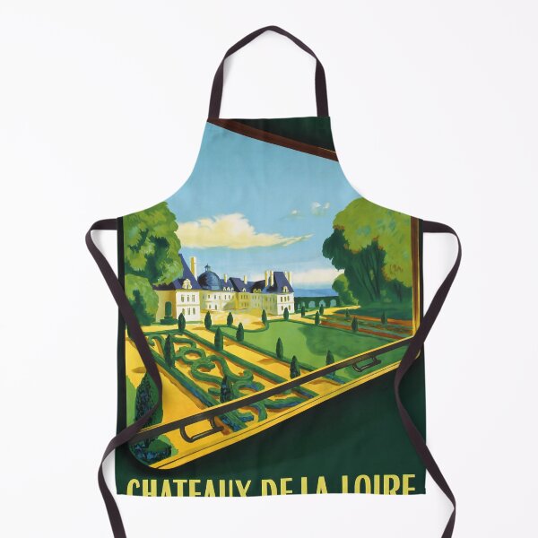 Item preview, Chateaux de la Loire retro poster designed and sold by CorasPosters.