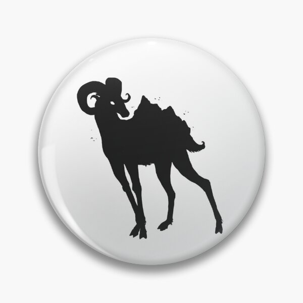 Artikelvorschau, Bergschaf Silhouette entworfen und verkauft von cloudofcaesar.